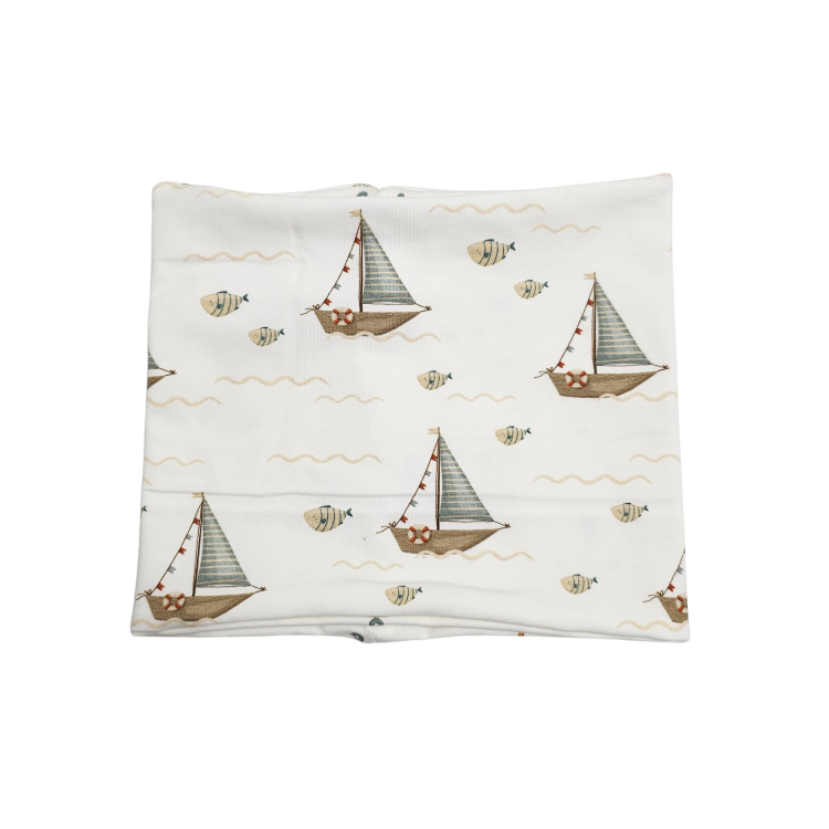 Wendeschlupfschal Küstenkind Boote Fische